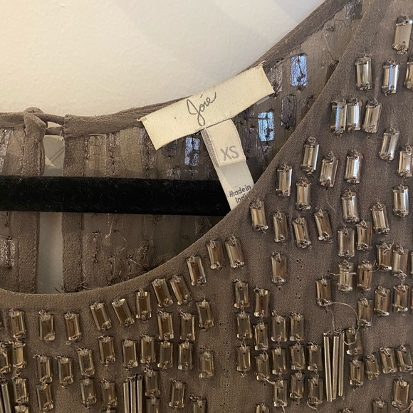 Joie Silk Embellished Top - Picture 4 of 5